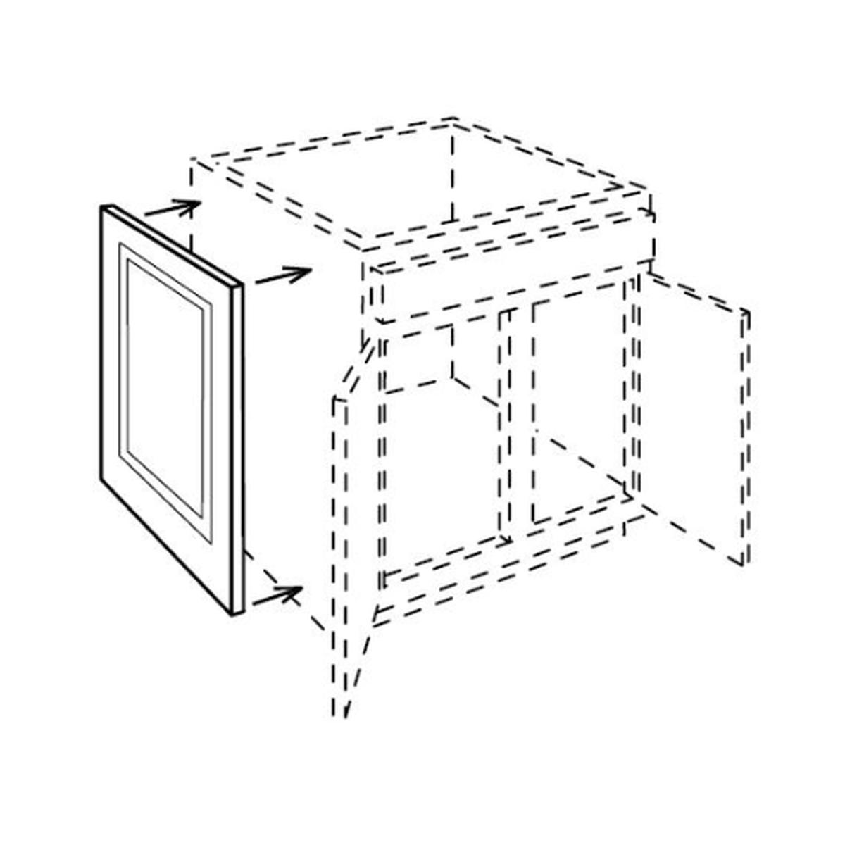 Toffee Shaker Decorative Vanity End Panel Pre-Assembled