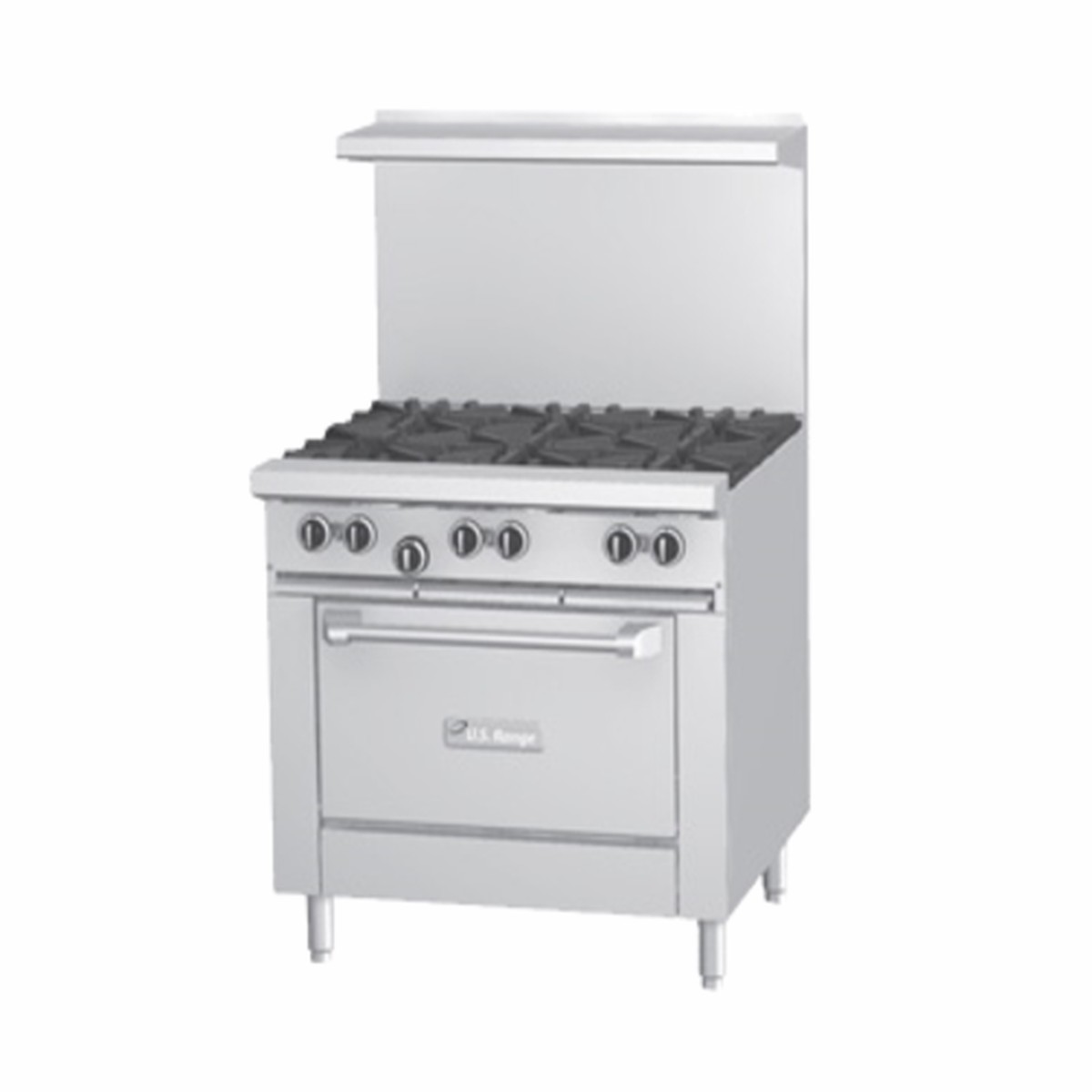 U36-4G12R | 36' | Range, 36 Restaurant, Gas