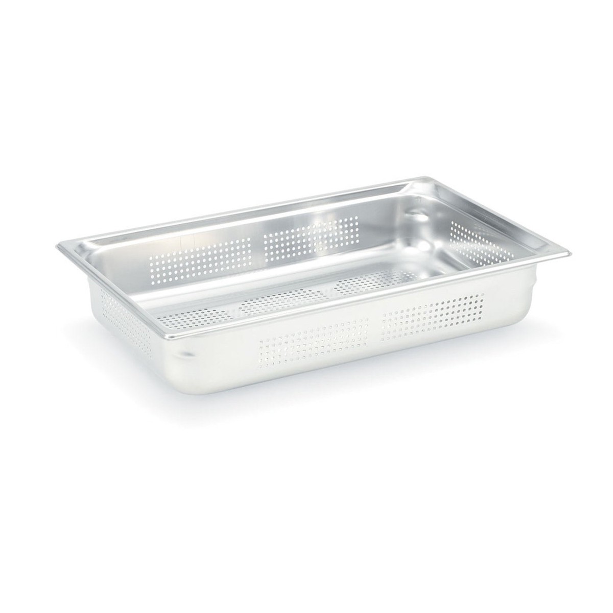 Vollrath 90043 Super Pan 3 Full Size Stainless Steel Perforated Steam Pan with 4" Deep