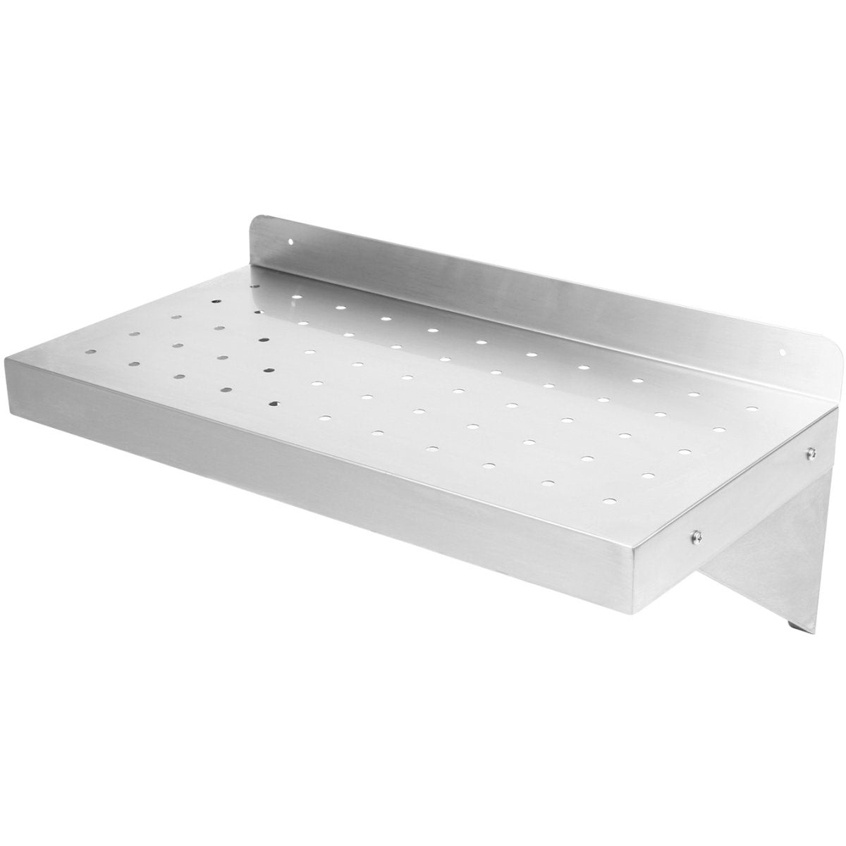 Wall Shelf Perforated 1 tier Stainless steel 1100x350x254mm | WSW35110P