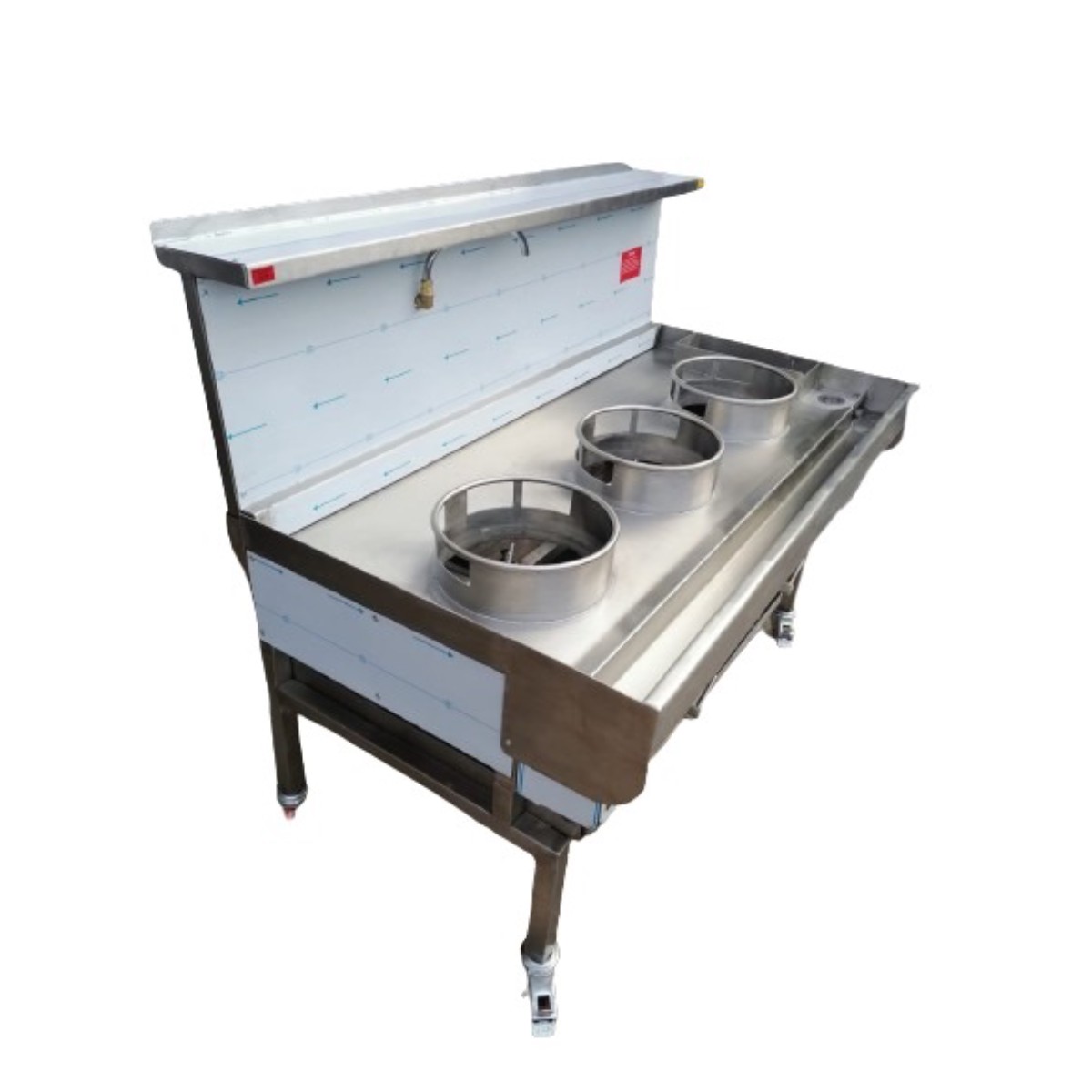 3 Burner Chinese Wok Cooker Heavy Duty Commercial Wok Range for Chinese & Thai Restaurants (Pre-Order)