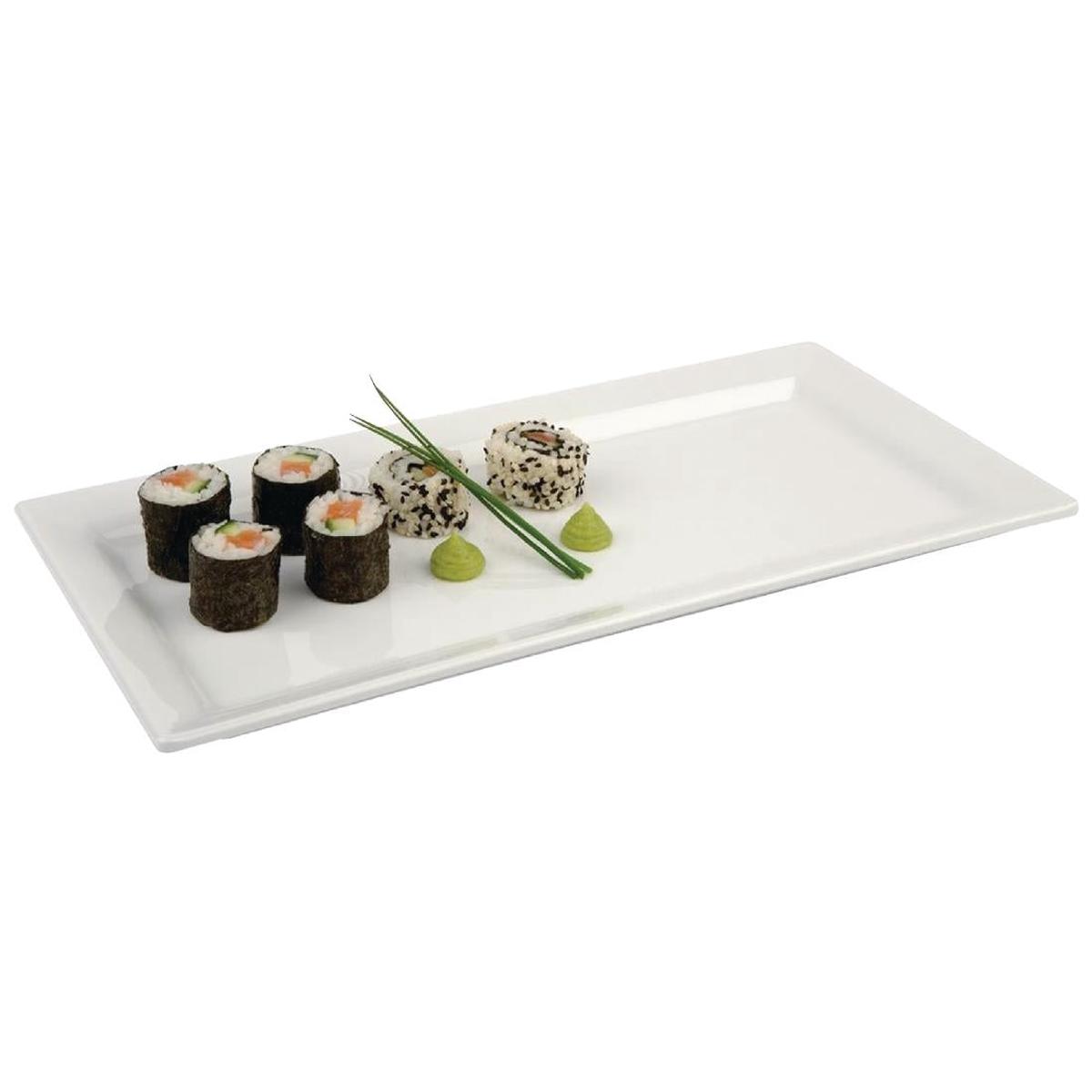 APS Pure Melamine Rectangular Tray 14in - GF158