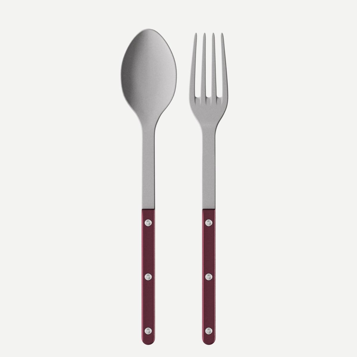Bistrot Vintage Pearly, Aubergine - Serving set