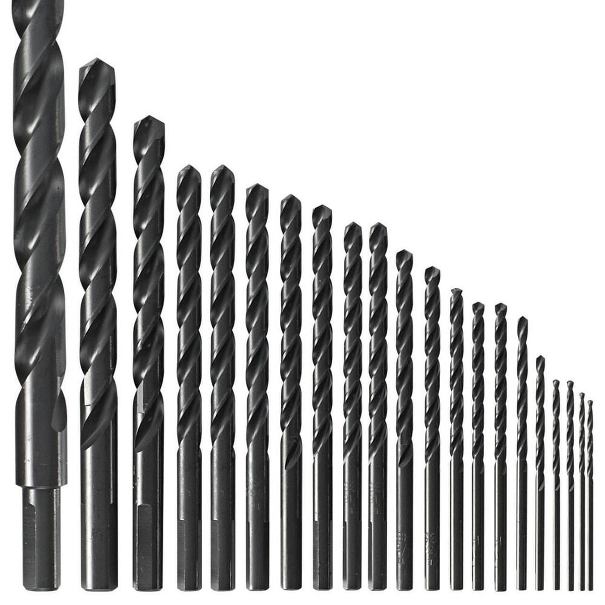 Bosch 21-Piece Assorted Black Oxide Coated HSS Jobber-Length Twist Drill Bit Set