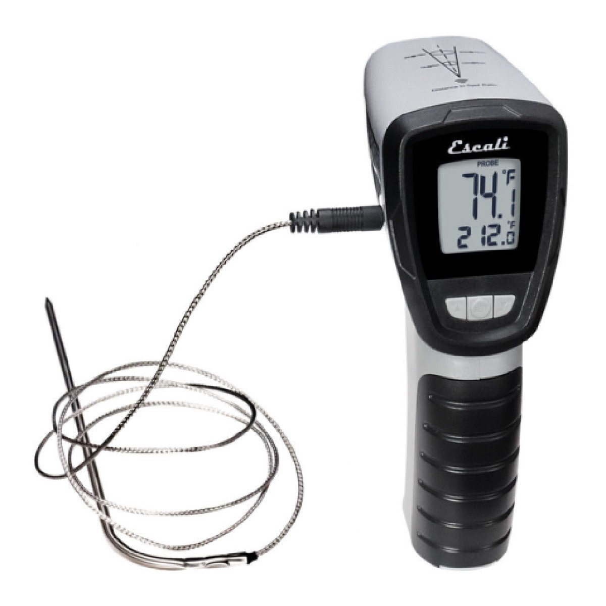 CFS Brands THDGIF Digital Thermometer Infrared and Probe Stainless Steel