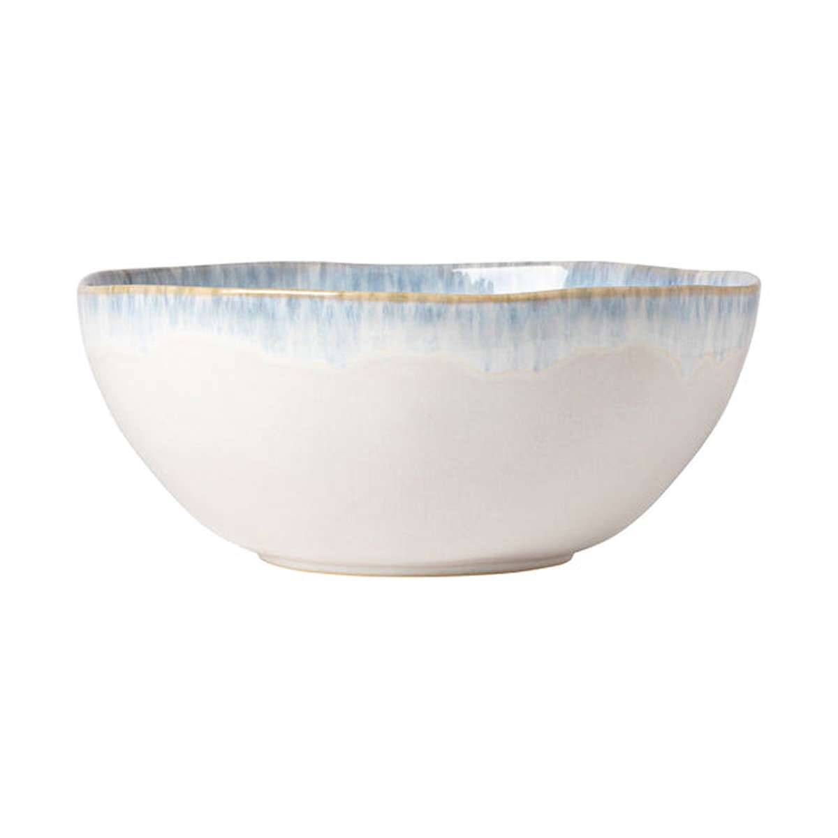 Costa Nova 11.87 Oz. Brisa Ria Blue Round Stoneware Serving Bowl - LNS281-RIA