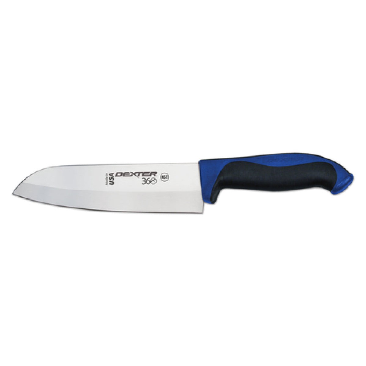 Dexter Russell S360-7C-PCP 7 Inch Knife High Carbon Steel Straight Edge Blue Handle