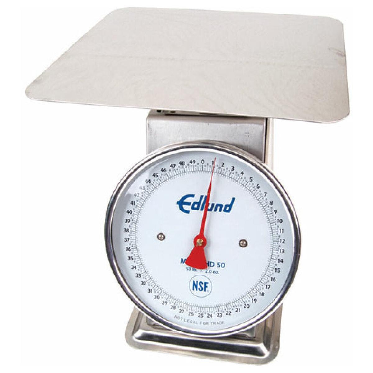 Edlund HD50 10 3/4 Inch Stainless Steel Receiving Scale with 50 Lb Capacity