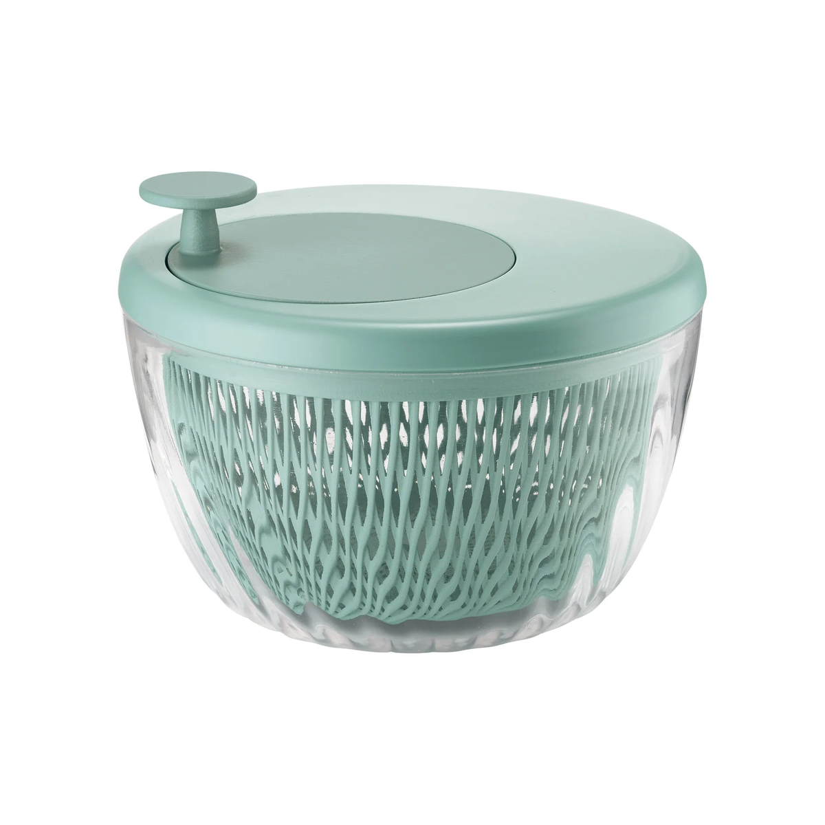 Guzzini Salad Spinner and Store 26 cm Olive Green - Made in Italy