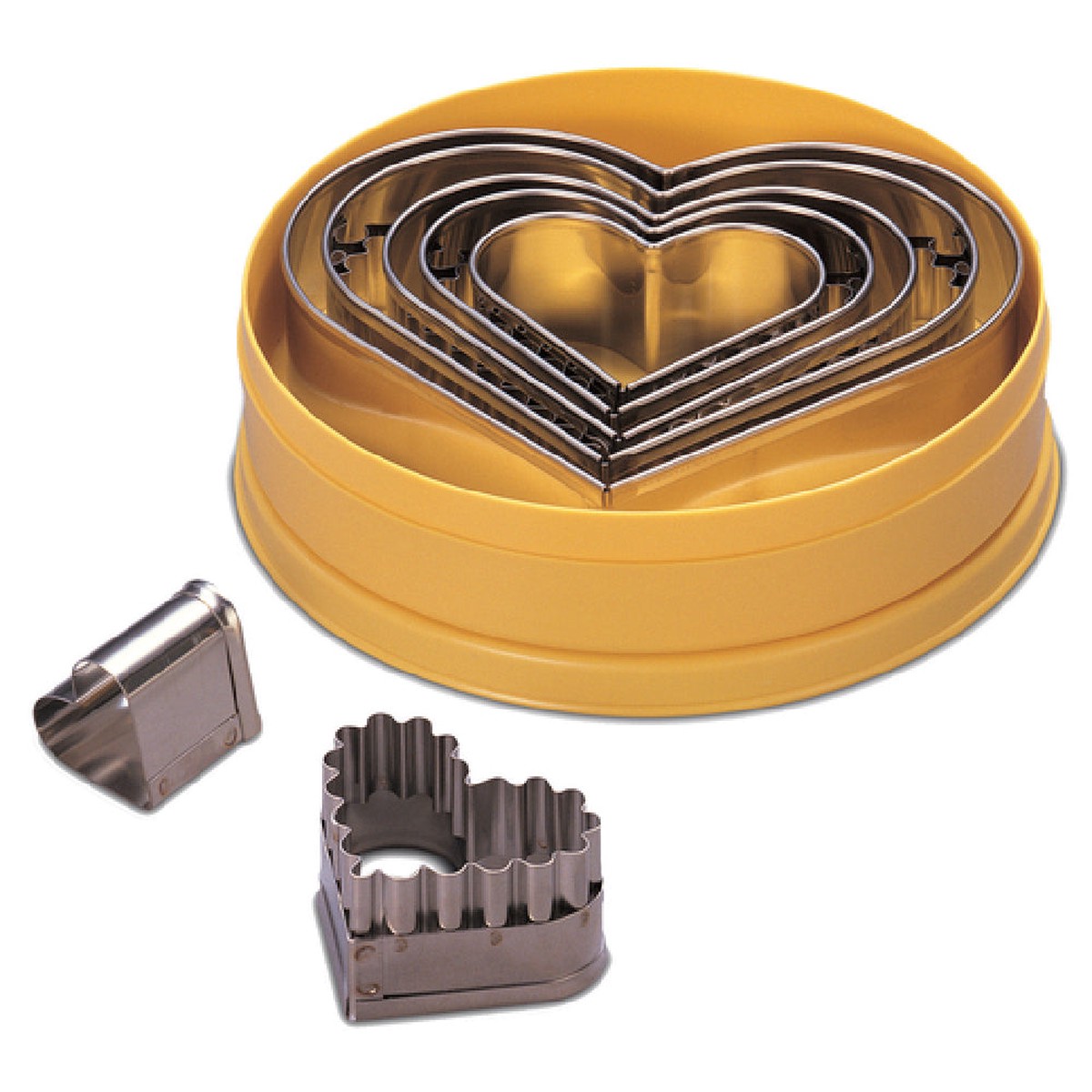 JB Prince T212 Pastry Cutter Stainless Steel with Scalloped and Regular Cutters