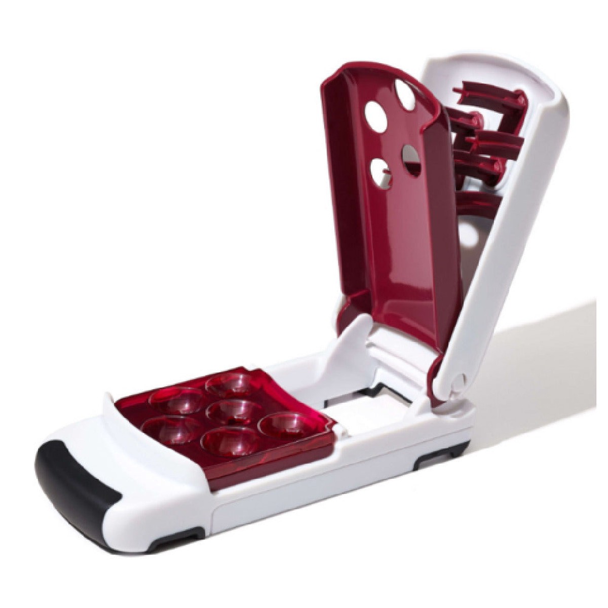 JB Prince UA205 OXO Multi-Cherry Pitter 8"W X 4"D X 4"H Compact For Storage