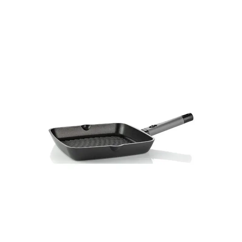 Square Griddle ,Grill Pan, Induction Compatible, Black