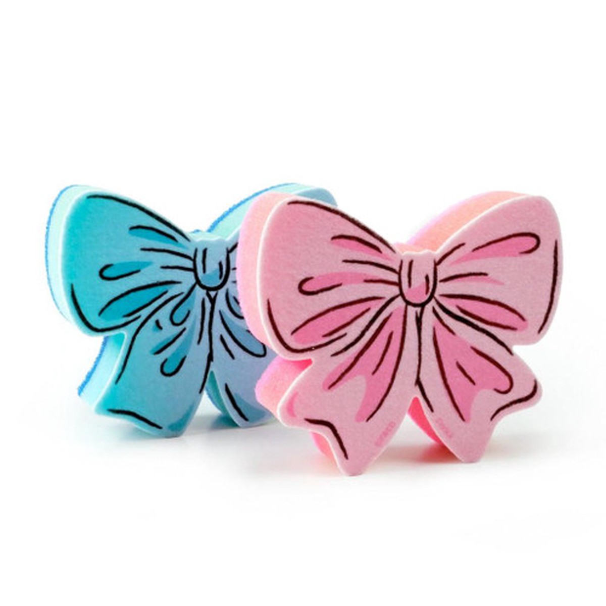 Tidy Ties Bow-Shaped Sponges, Set of 2