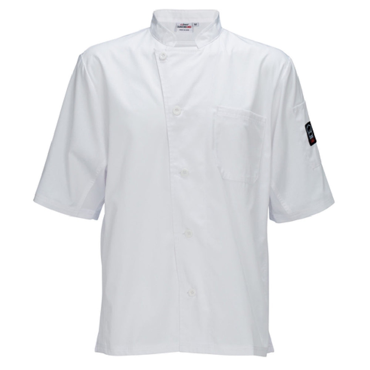 Winco UNF-9WXL Cook's Shirt Tapered Fit With Thermometer Pocket White