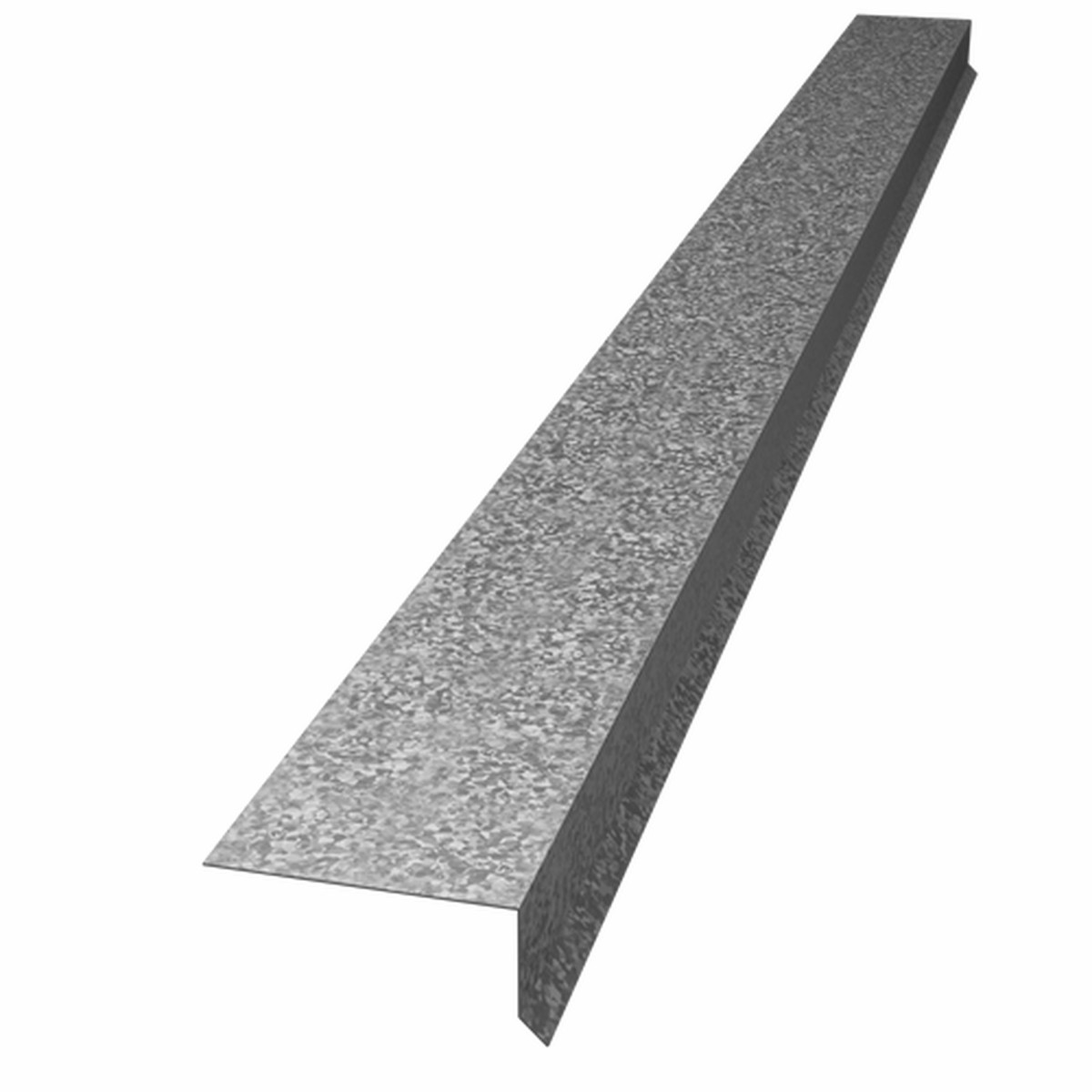 Able Sheet Metal 1 in. x 2 in. 5/12 Grip Edge Drip Edge Flashing, 28 Gauge, Brown, 10 ft. (SKU 14MIAG851B)