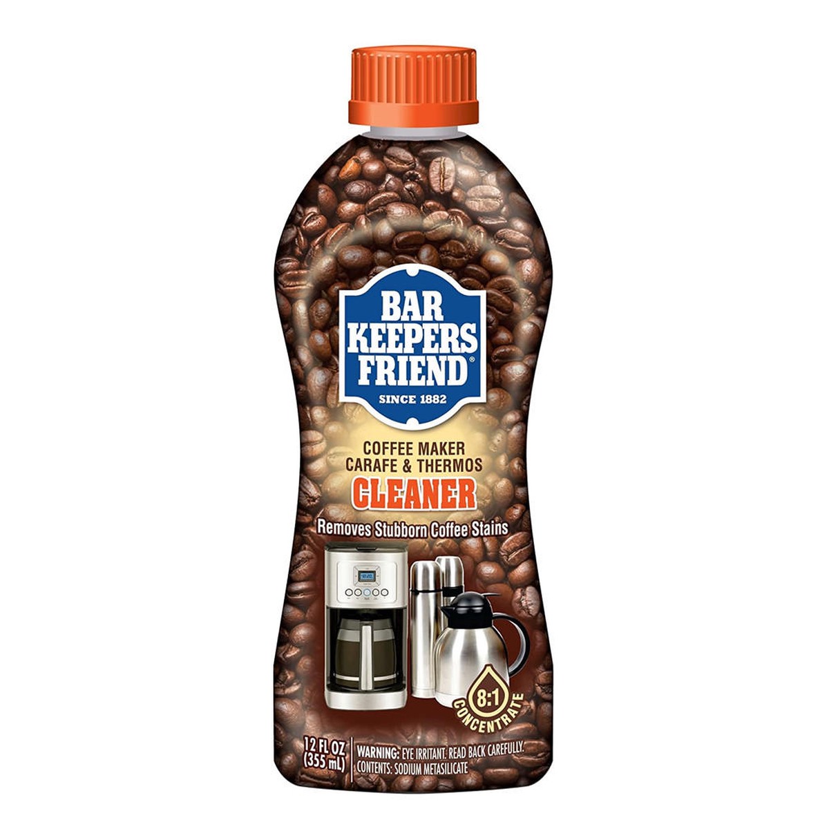 BKF - Coffee Maker Carafe & Thermos Cleaner, 12oz
