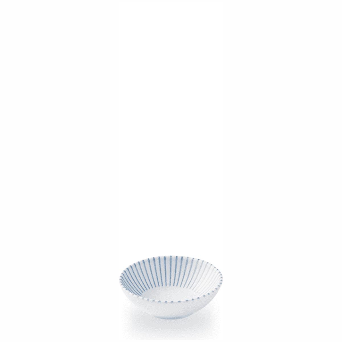 Churchill Era Blue Contour Shallow Bowl 6oz - 1x12