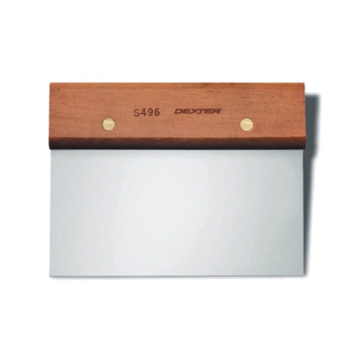Dexter Russell S496 6 Inch Dough Cutter/Scraper with Rosewood Handle Stainless Steel