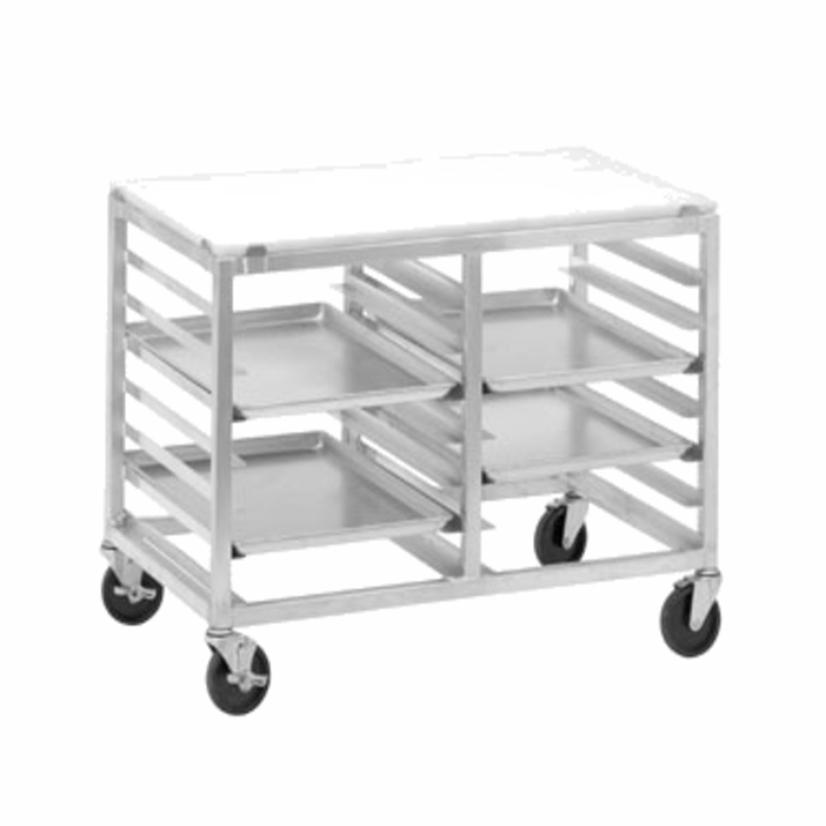 DS2414/P | 40' | Pan Rack with Work Top, Mobile