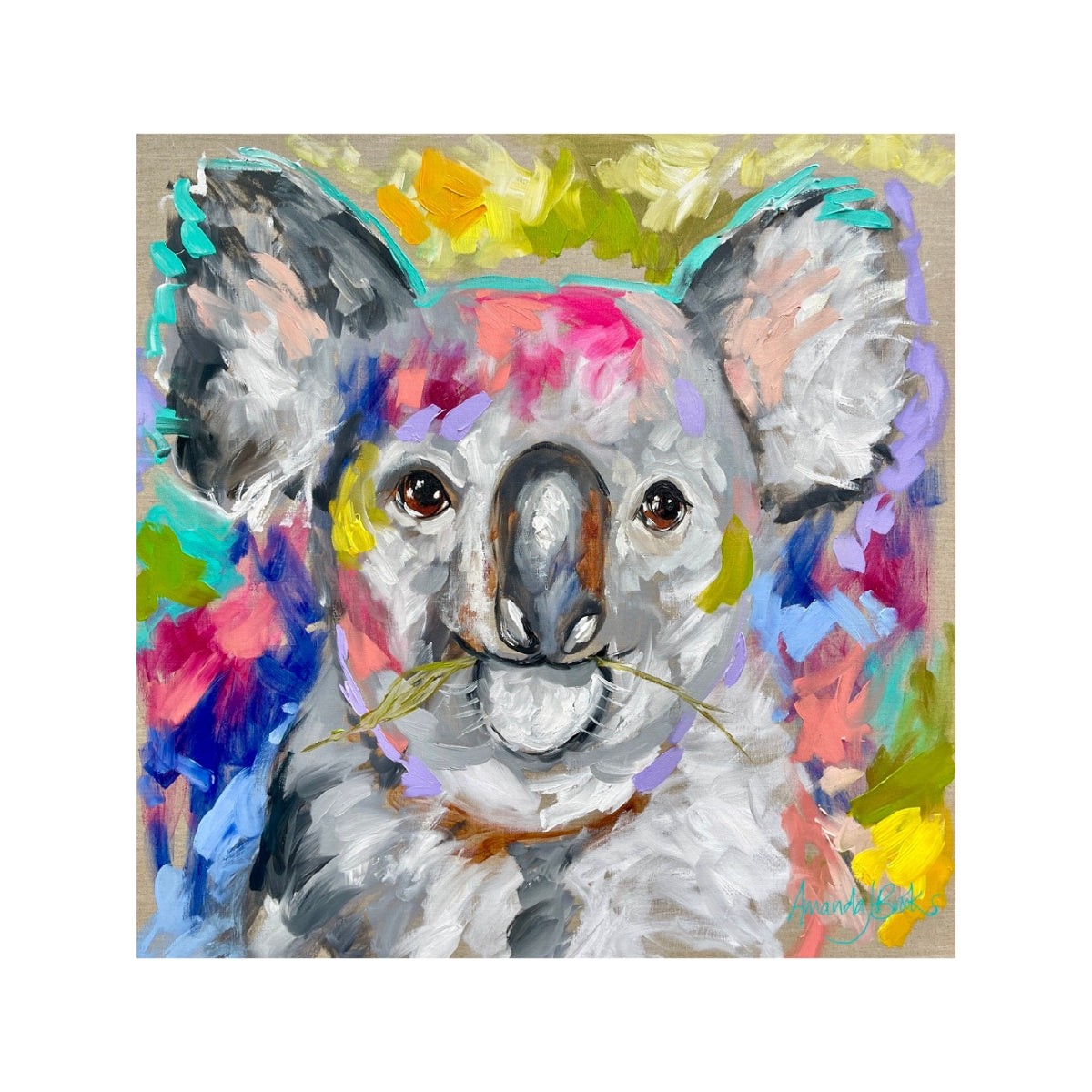 Good Morning Koala Coaster 11x11cm Coaster