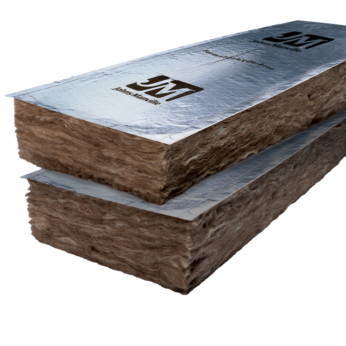 JM (Johns Manville) R-19 FSK Faced Fiberglass Batt Insulation, 16 in x 48 in, 6-1/2 in Thick (96 sq-ft)