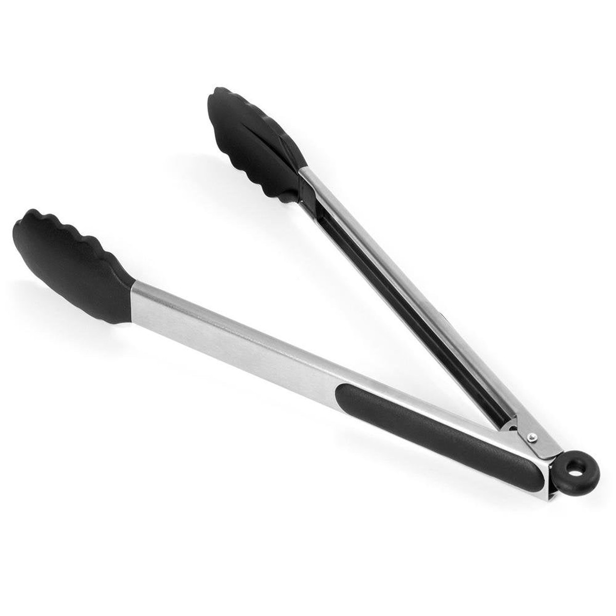 Long Stainless Steel and Silicone Tong 30 cm
