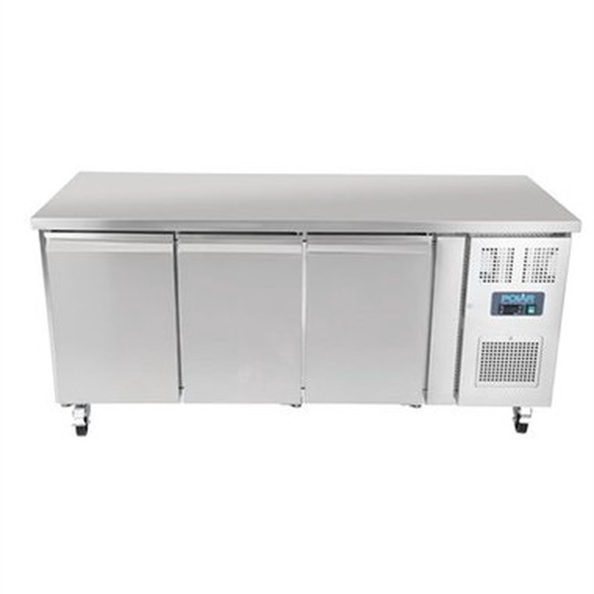 Polar G597-A U-Series Triple Door Counter Fridge 417Ltr