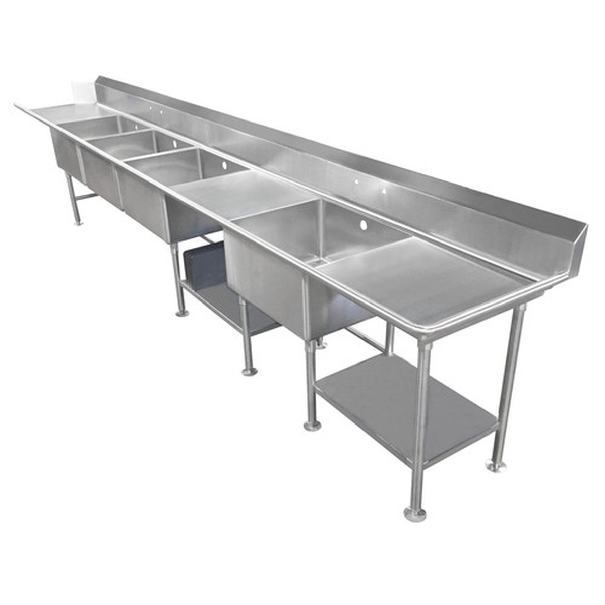 SCS-44-2028-24RL | 137' | Sink, (4) Four Compartment