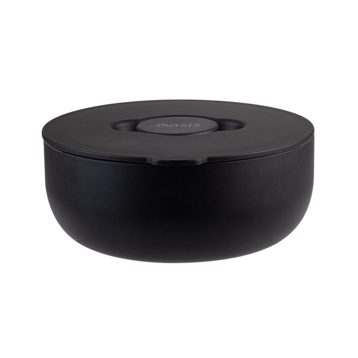 Stainless Steel Double Wall Insulated Fresh N Go Lunch Bowl 950ml - Black