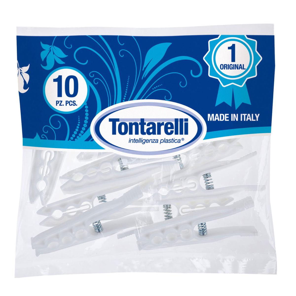 10Pcs Plastic Clothes Pegs - Blue