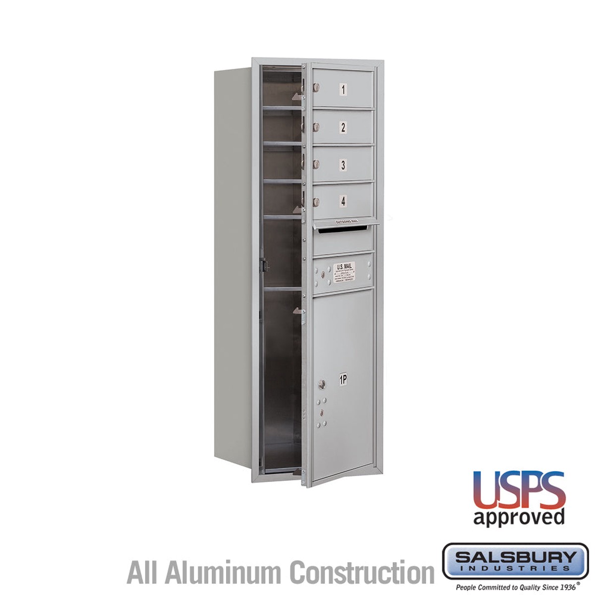 11-Door Recessed Mounted Mailbox with Parcel Locker and USPS Access
