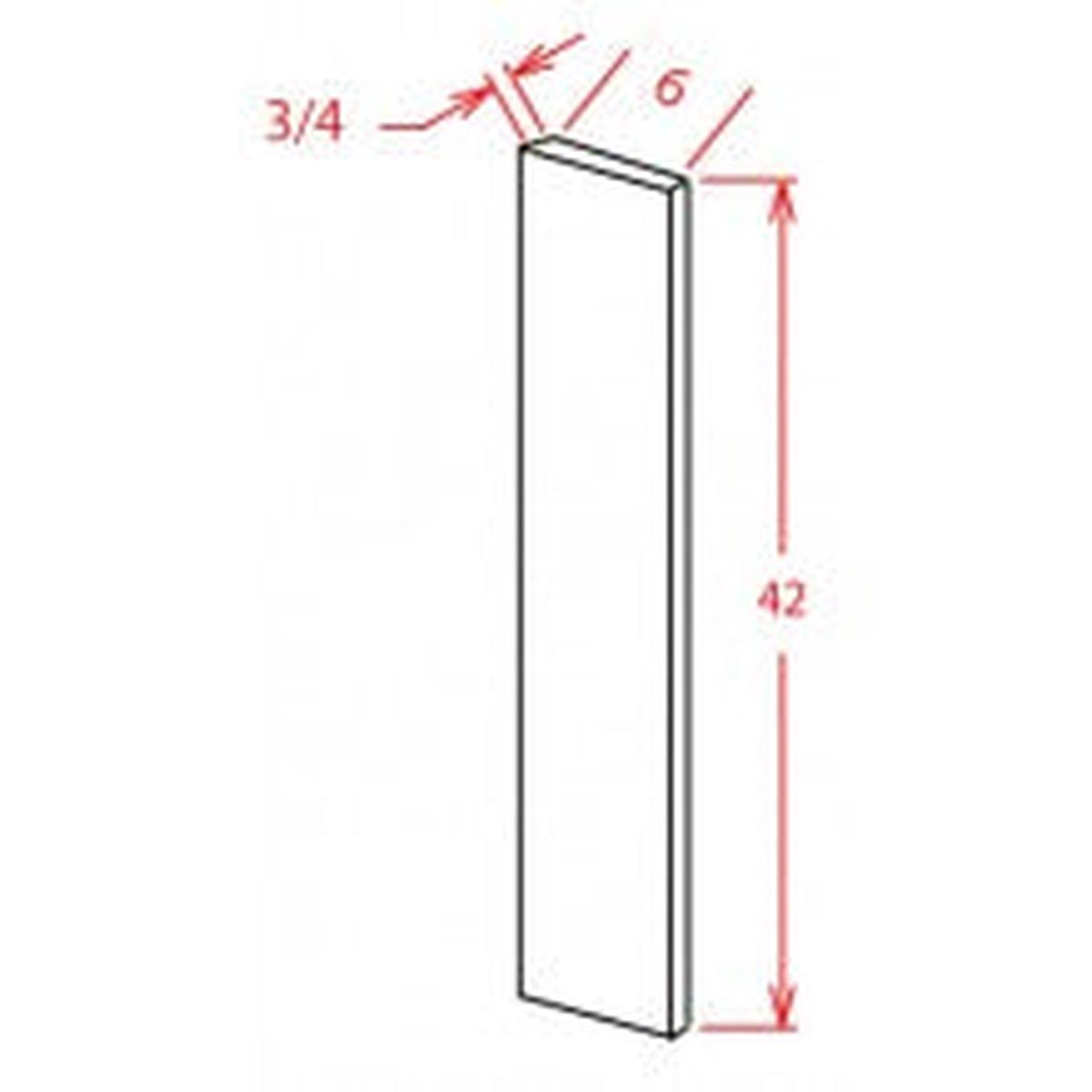 Rustic Shaker 6"W x 96"H Tall Filler Pre-Assembled