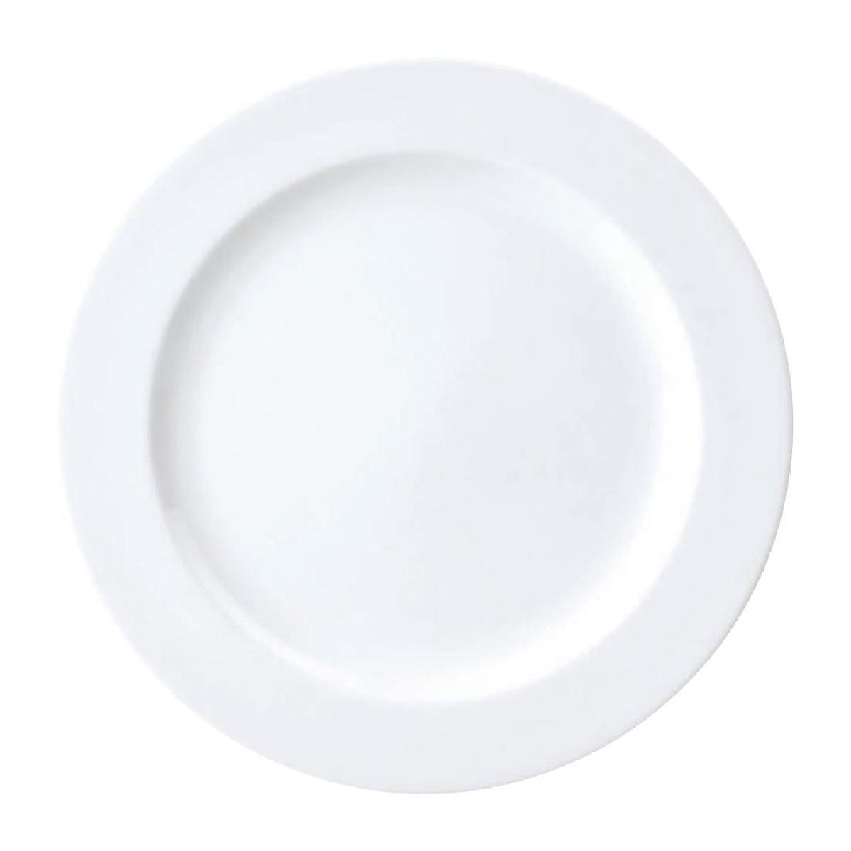 Royal Porcelain Chelsea Rim Shape Round Plates 260mm (12 Pack) (B2B Pack) (Pack of 12) PAS-FL330