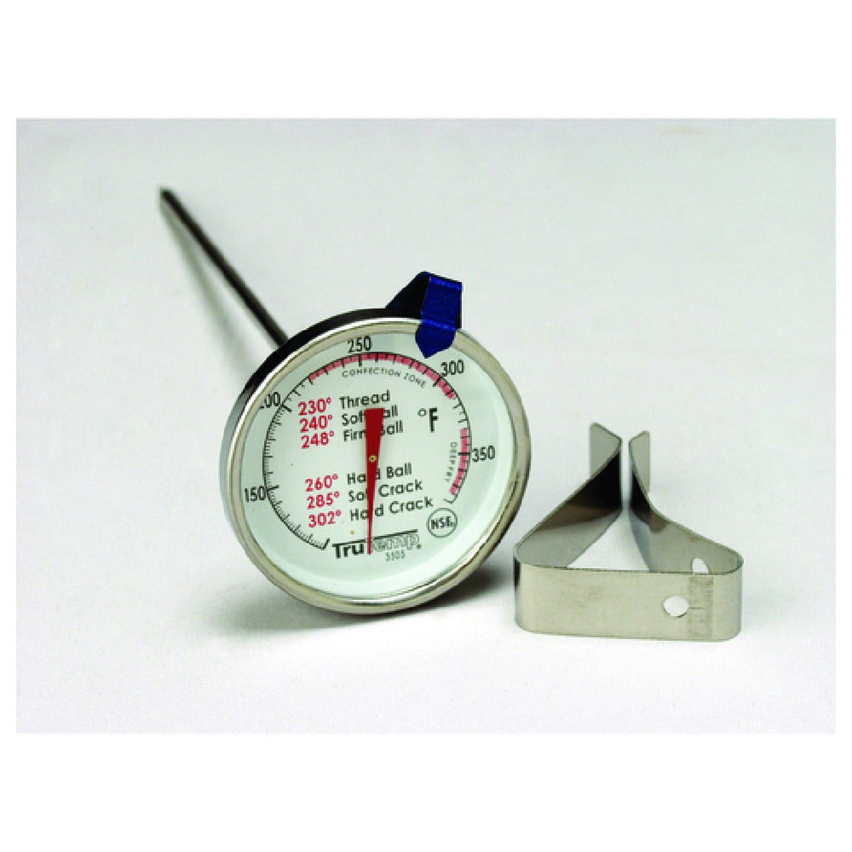 Royal Industries TAY 3505 Candy/Jelly/Deep Fry Thermometer 2" Dial Type With 6" Stem 40 To 450F (-40 To 230C) Temperature Range