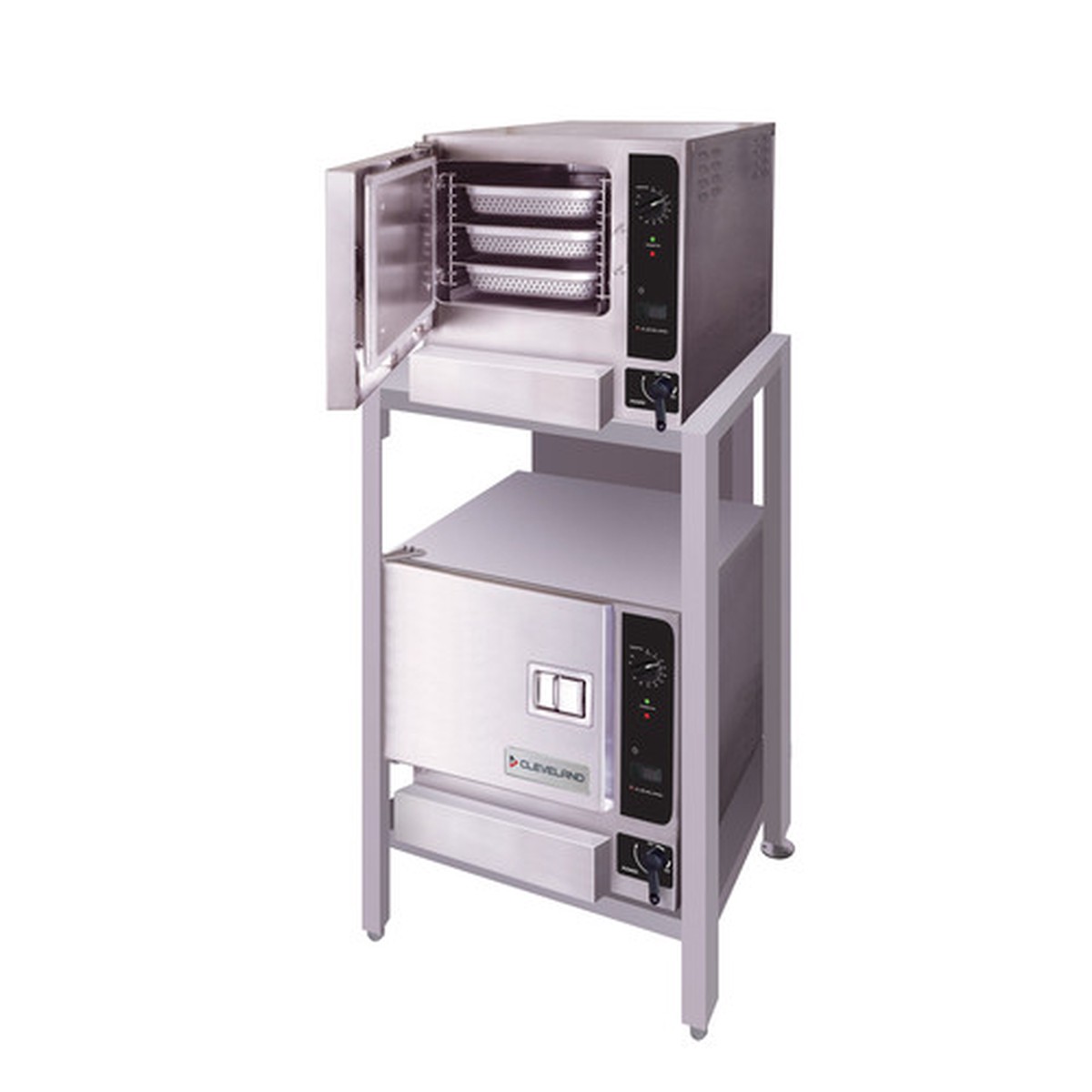 (2) 22CGT33.1 | 25' | Steamer, Convection, Gas, Boilerless, Floor Model