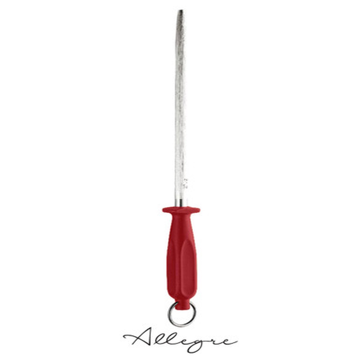 12 in. Sharpening Steel, Red Handle, Professional Grade