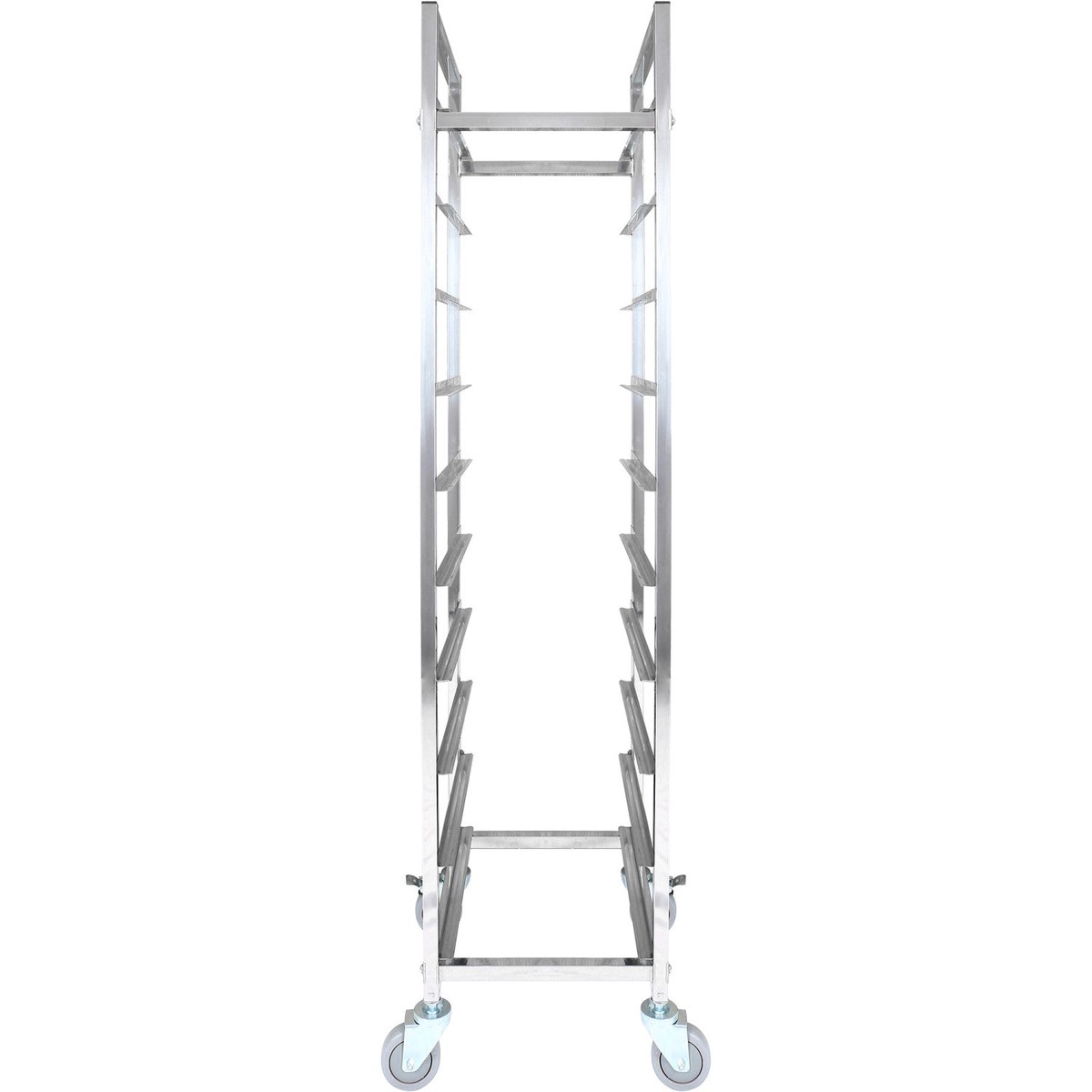 10 tier Rack/Tray/Pan Trolley for width 240-335 mm Stainless Steel | PT10