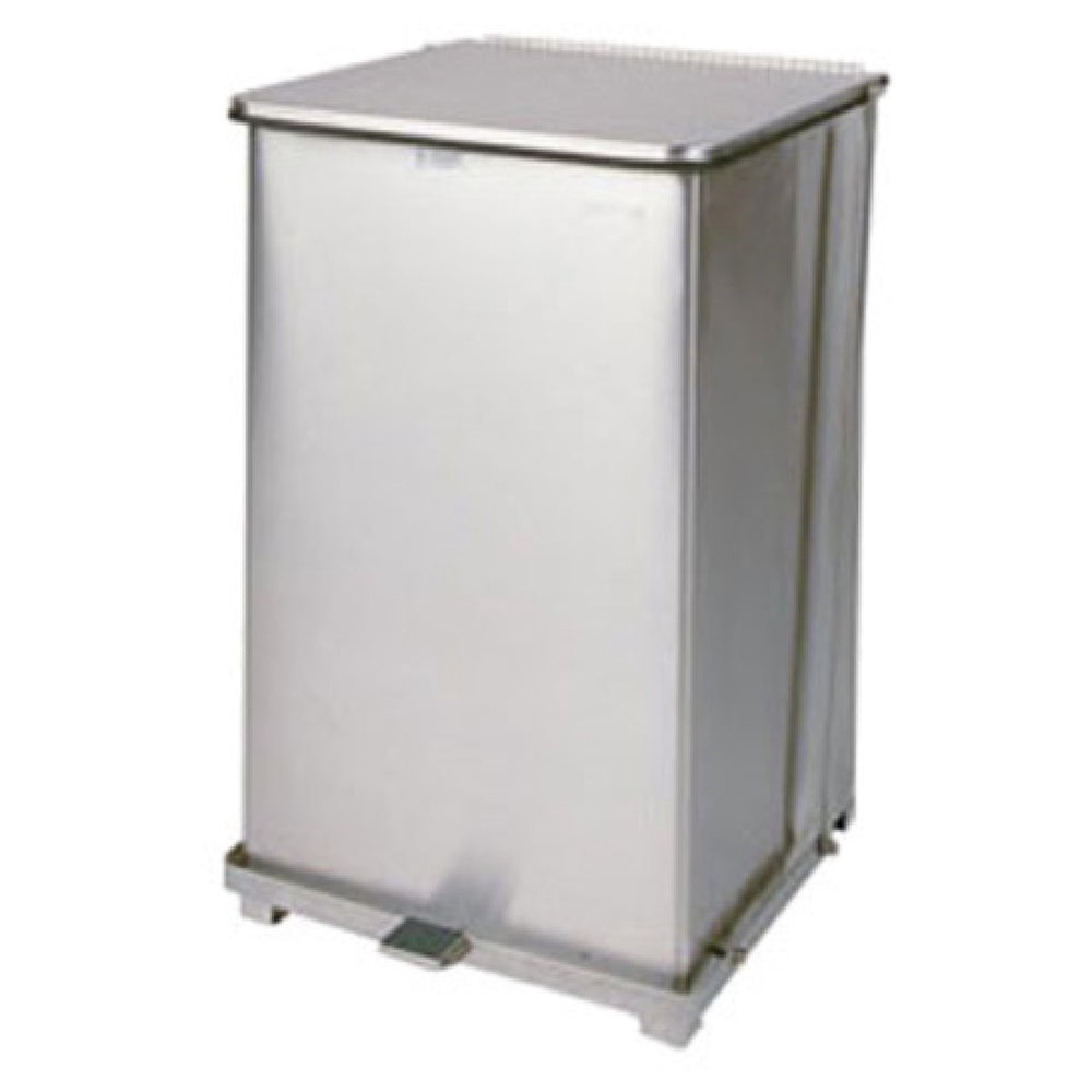 Rubbermaid FGST40SSPL The Defenders Step Can With Wheels 19" Sq X 30" H