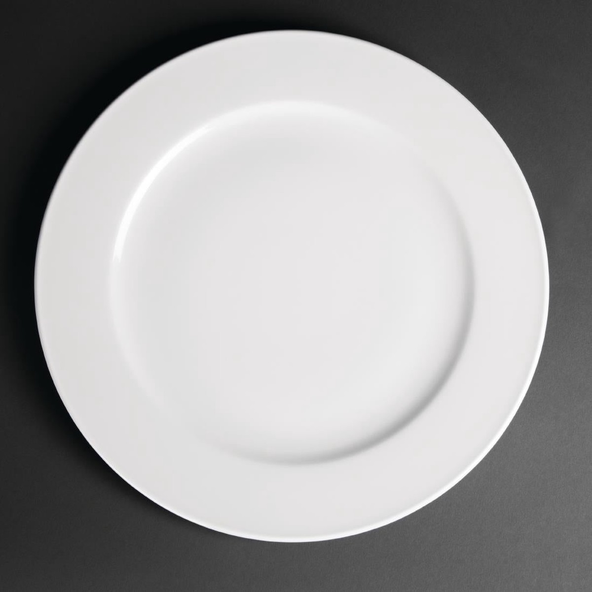 Royal Porcelain Classic White Wide Rim Plates 310mm (12 Pack)