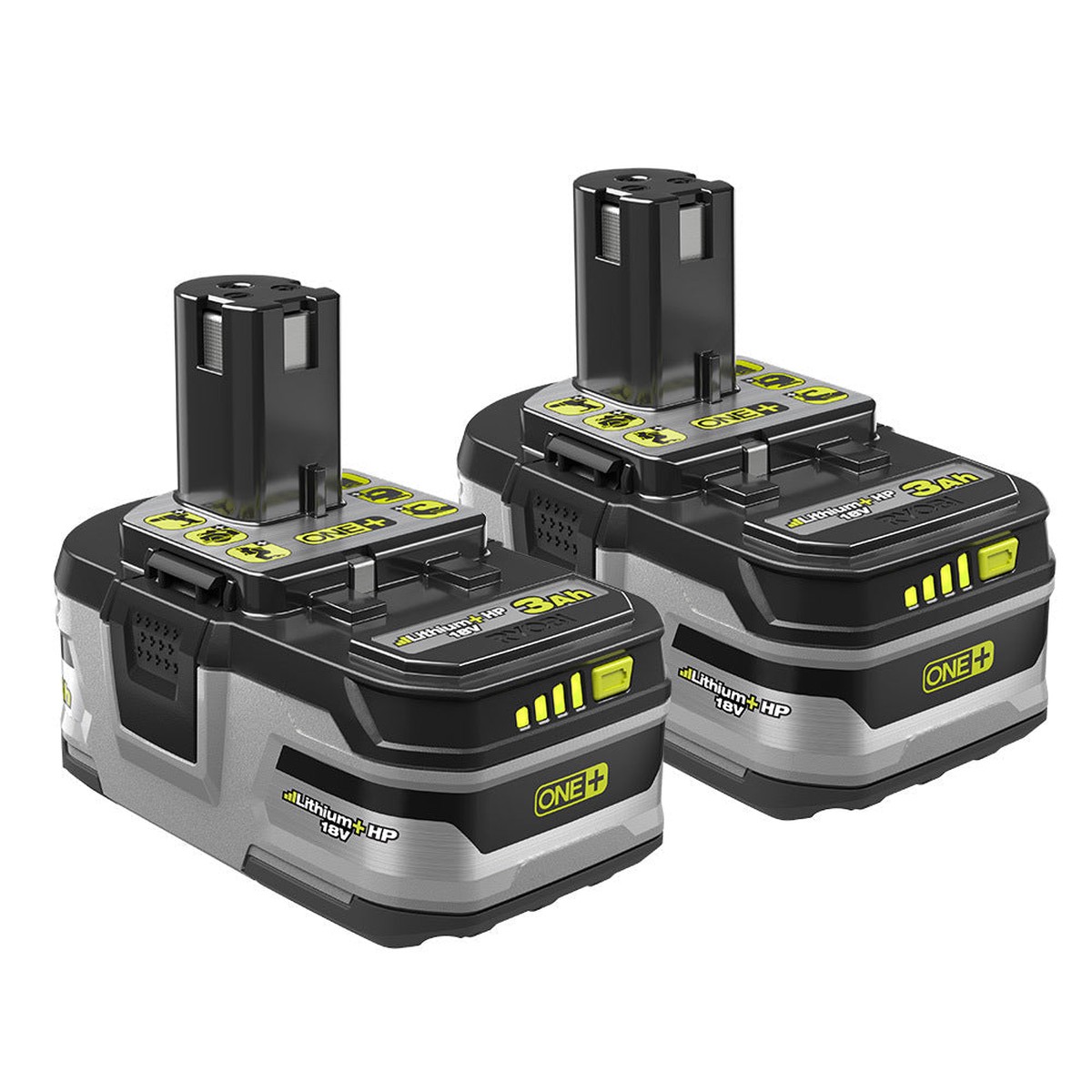RYOBI 18V ONE+ LITHIUM+ HP 3.0Ah High Capacity Battery (2-Pack)