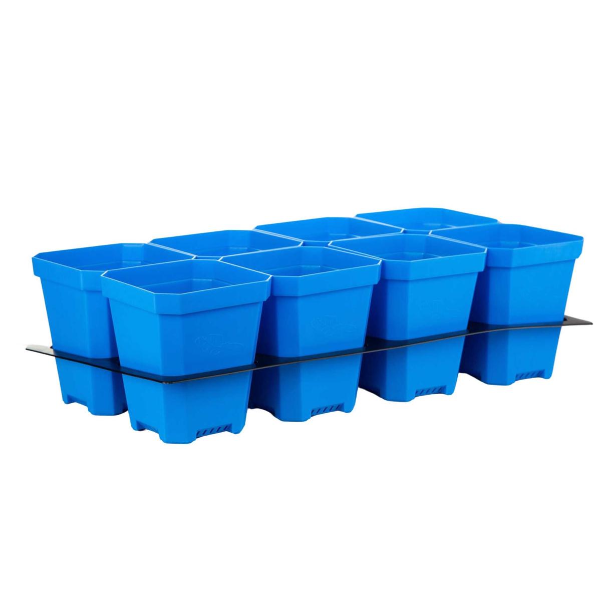 5" Nursery Pots with Insert Tray - Blue | 2 Inserts 16 Pots