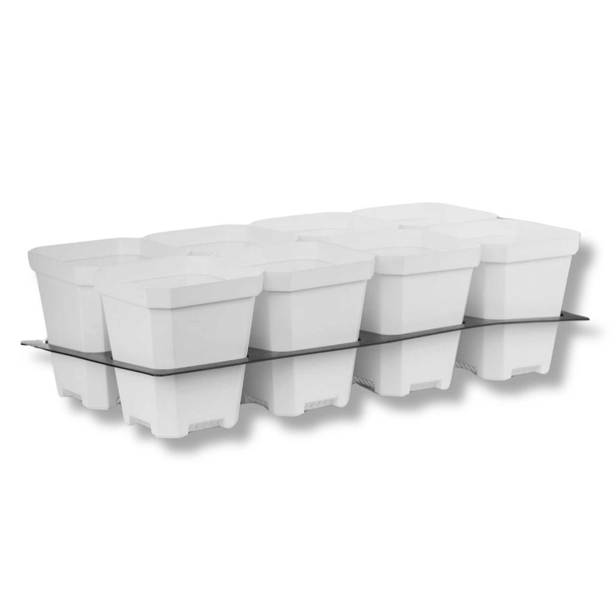 5" Nursery Pots with Insert Tray - White | 10 Inserts 80 Pots
