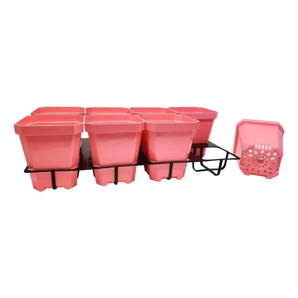 5" Reusable Seed Starting Pots with Insert - Pink | 2 Inserts 16 Pots