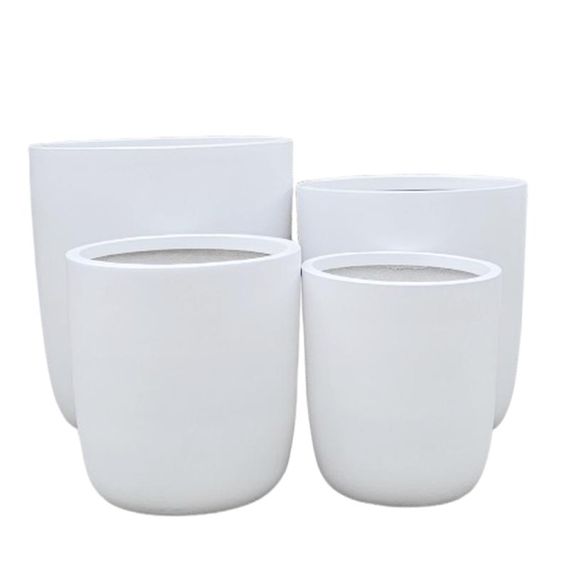 Prague Egg Pot - White - Small - 33X33X31