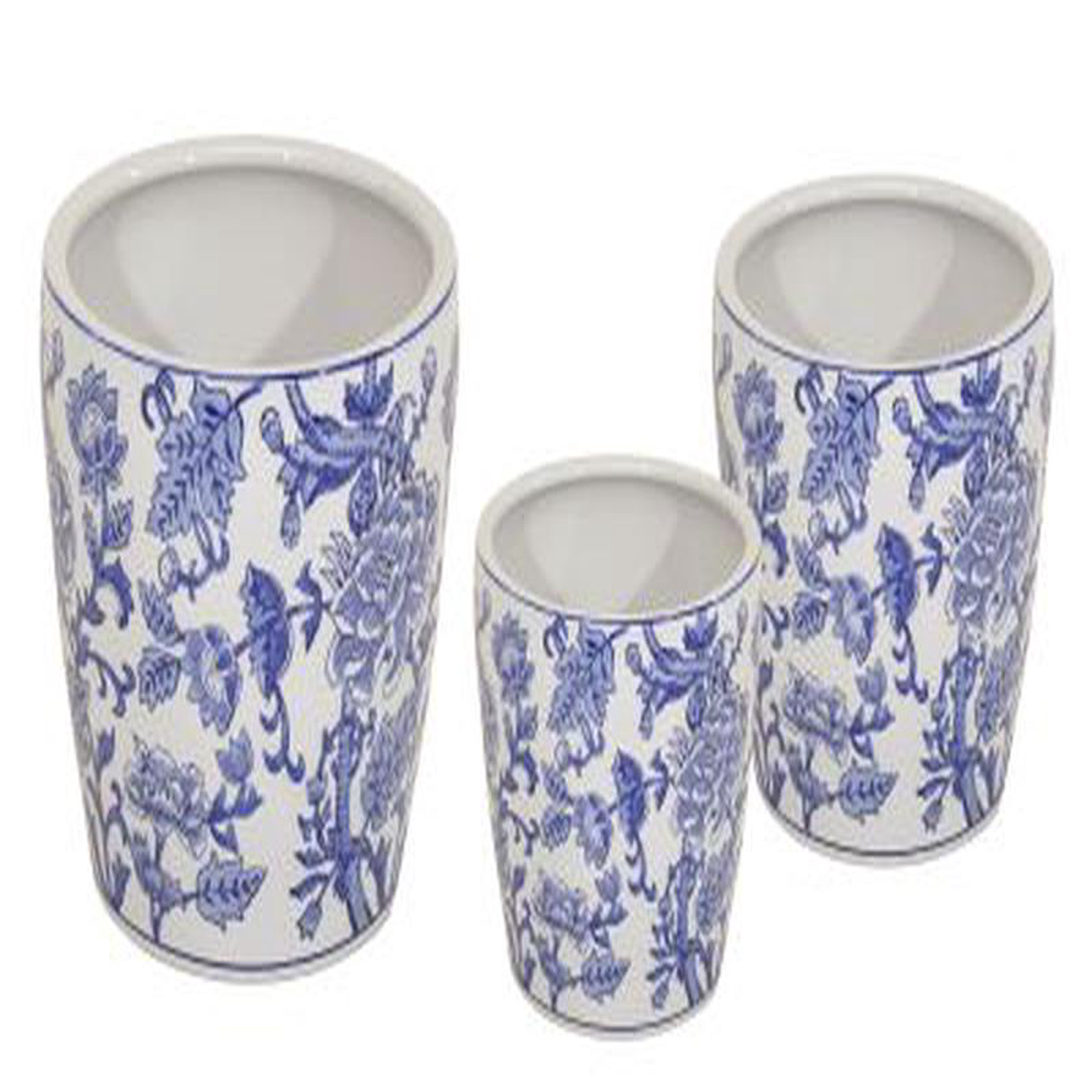 Qing Egg Pot Blue D26H28
