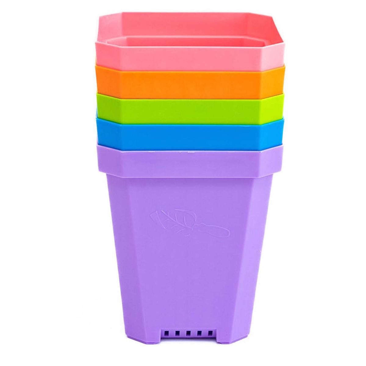 5" Heavy Duty Nursery Pots - Multicolor | 80 Pots