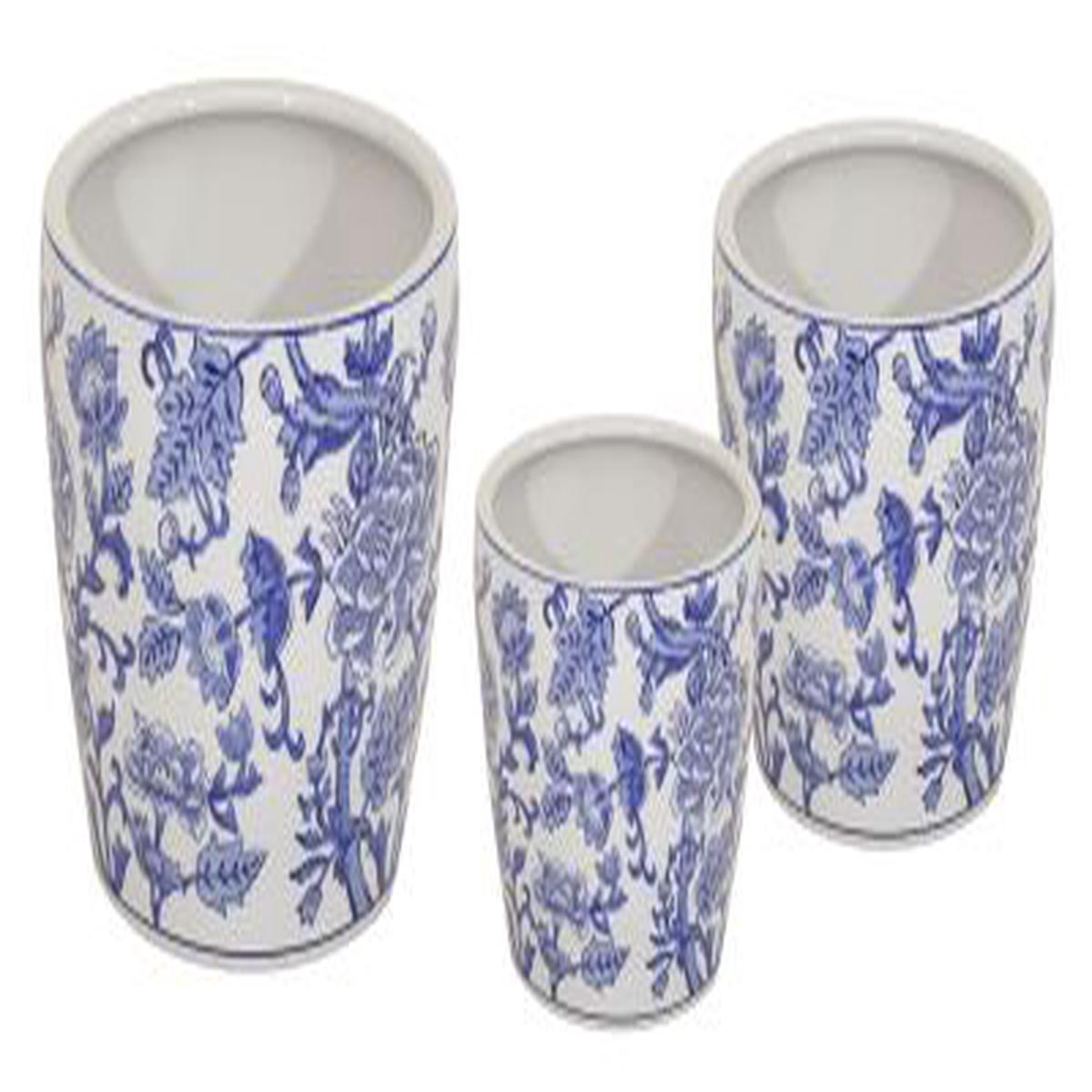 Qing Egg Pot Small Blue 21 H19