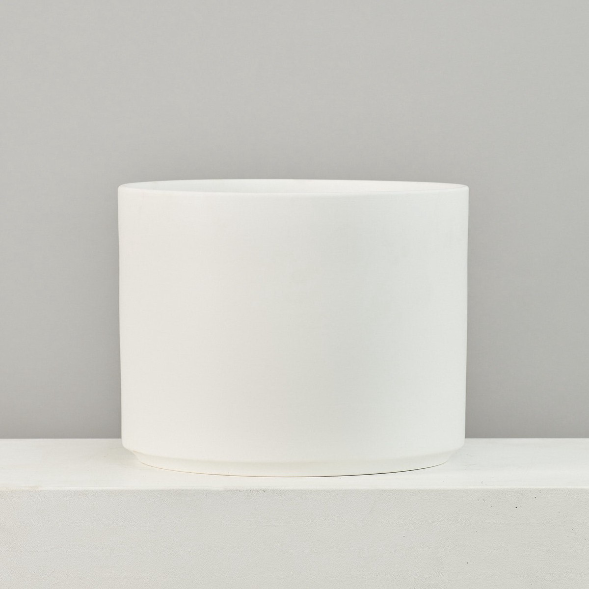 14 Inch REVIVAL CERAMICS CYLINDER - WHITE - Large
