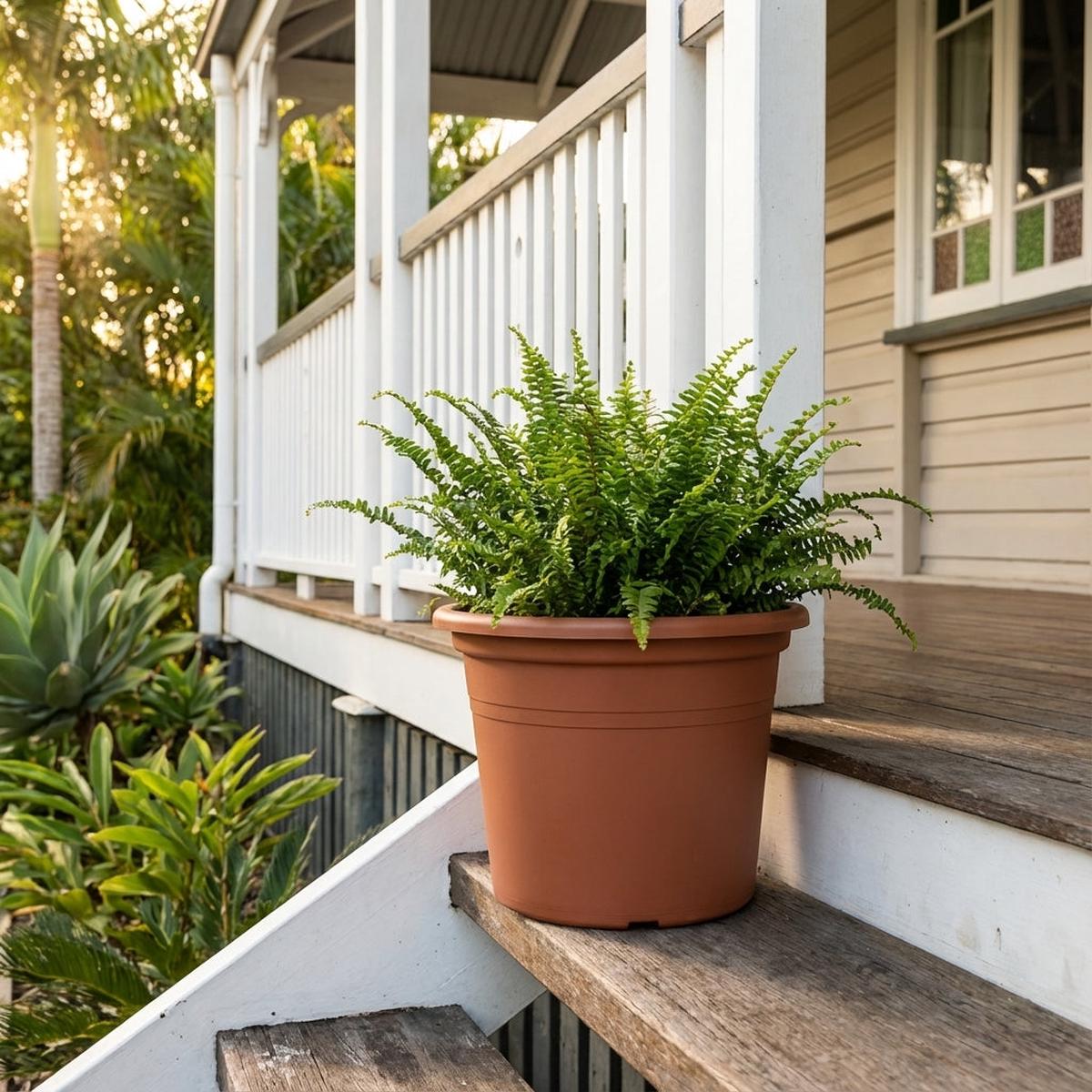 Red Lightweight Cylinda Planter - Various sizes available