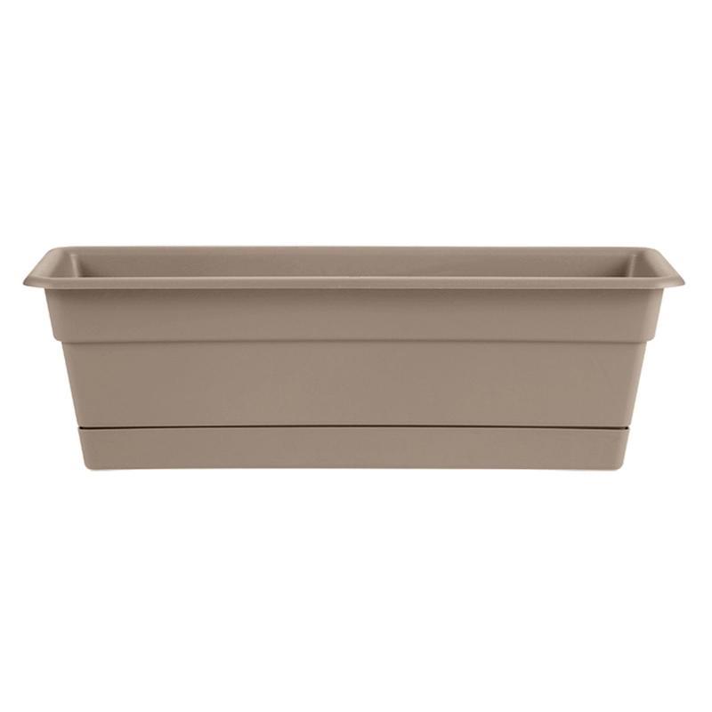 24" Dura Cotta Window Box Pebble Stone